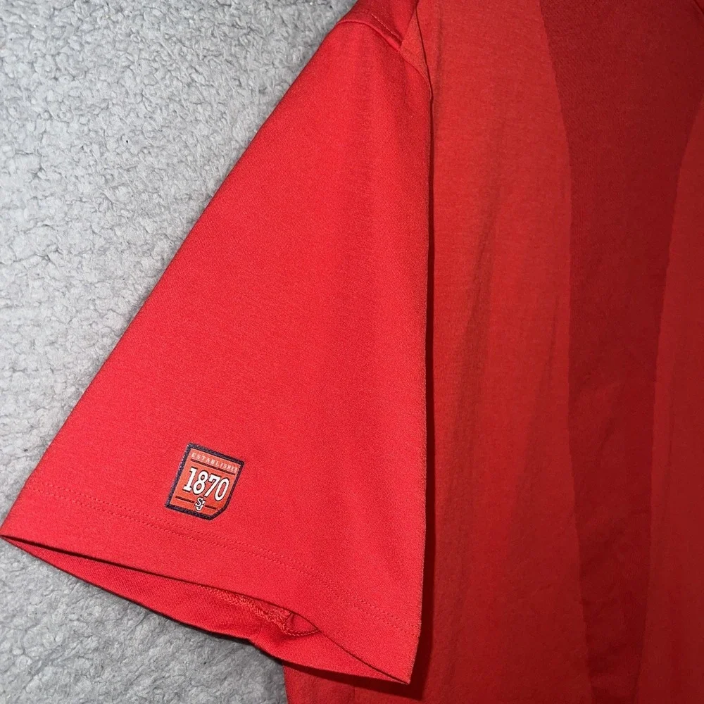 Under Armour St. John's University Shirt Mens Sz L Red Polo Red Storm 1870 Patch